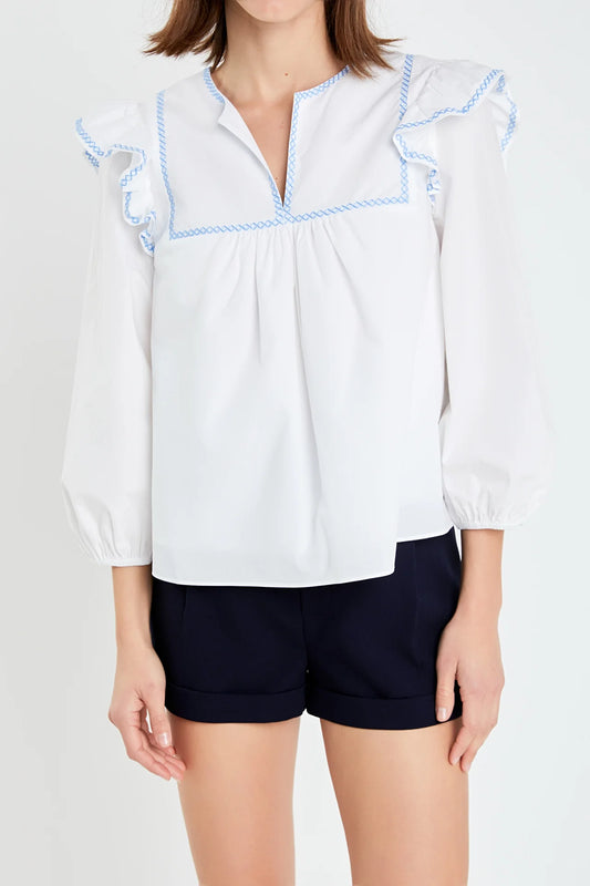 The Carli Embroidery Top