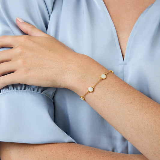 Julie Vos/ Valencia Delicate Bracelet/ Mother of Pearl