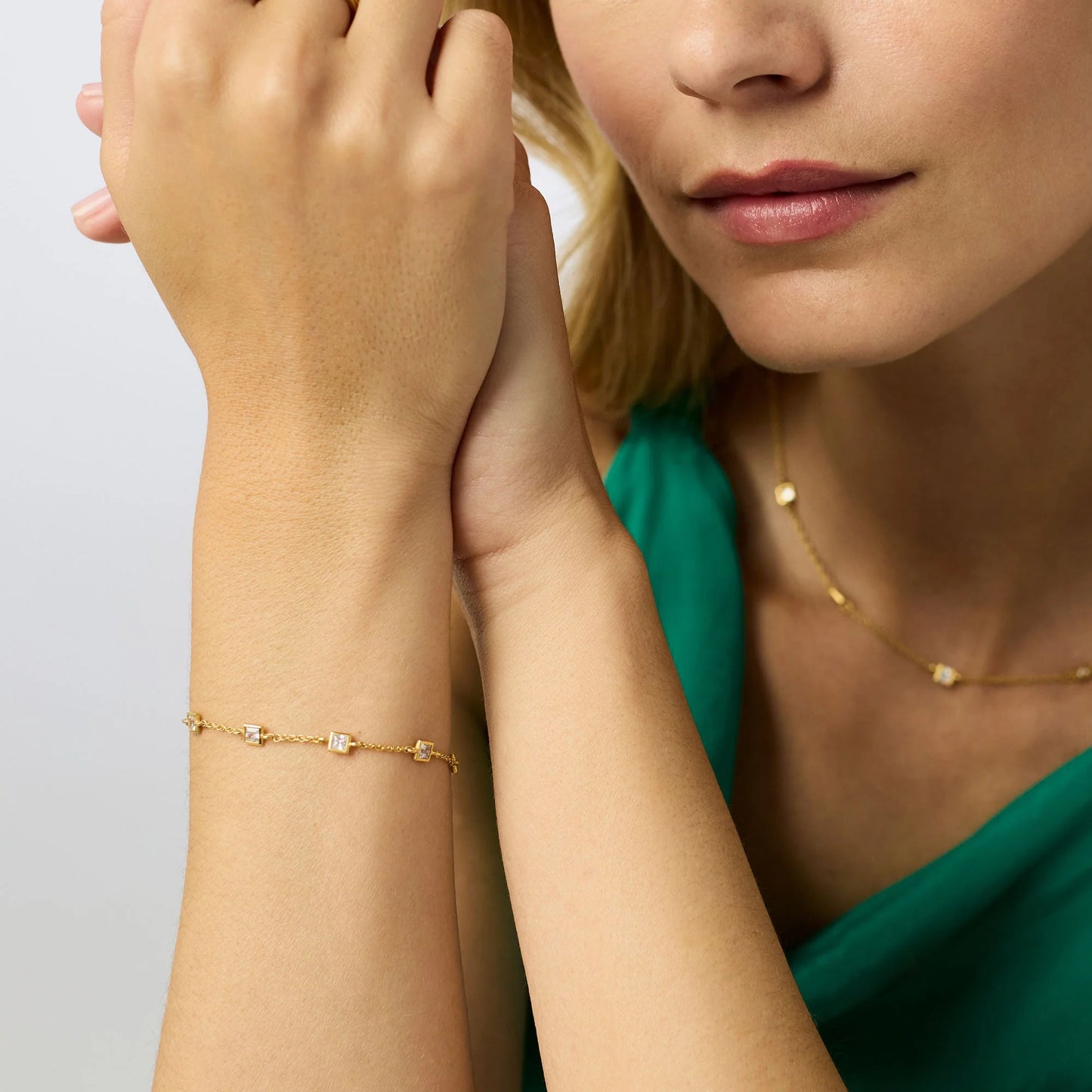 Julie Vos/ Jolie Delicate Bracelet/ Cubic Zirconia