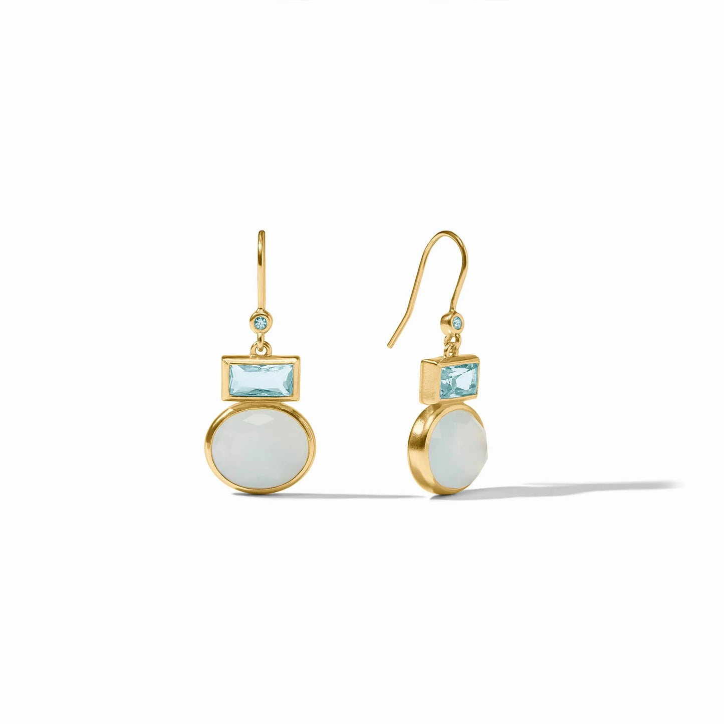 Julie Vos/ Jolie Midi Earring/ Aquamarine Blue