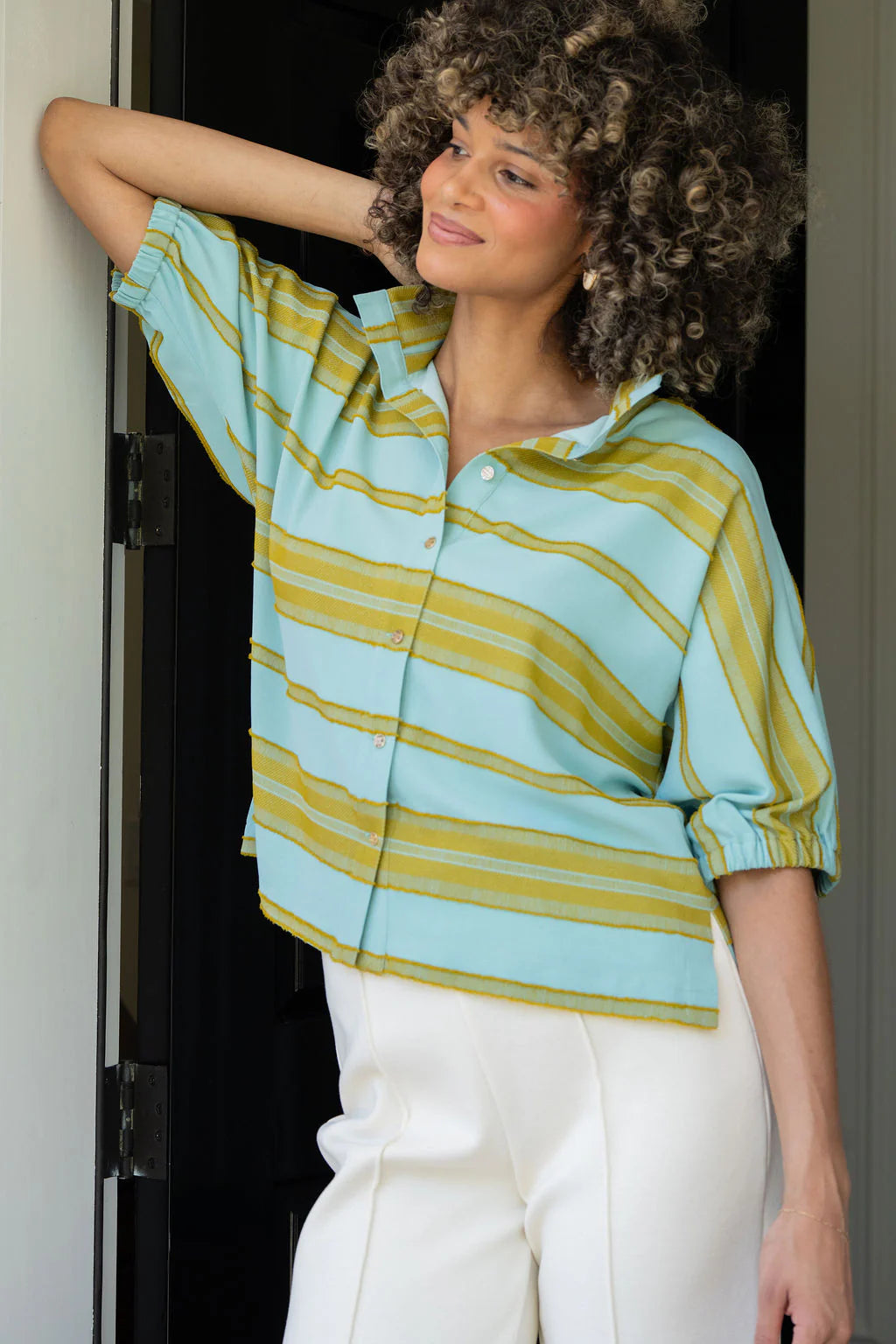 Emily McCarthy/ Bonny Top/ Fringe Stripe
