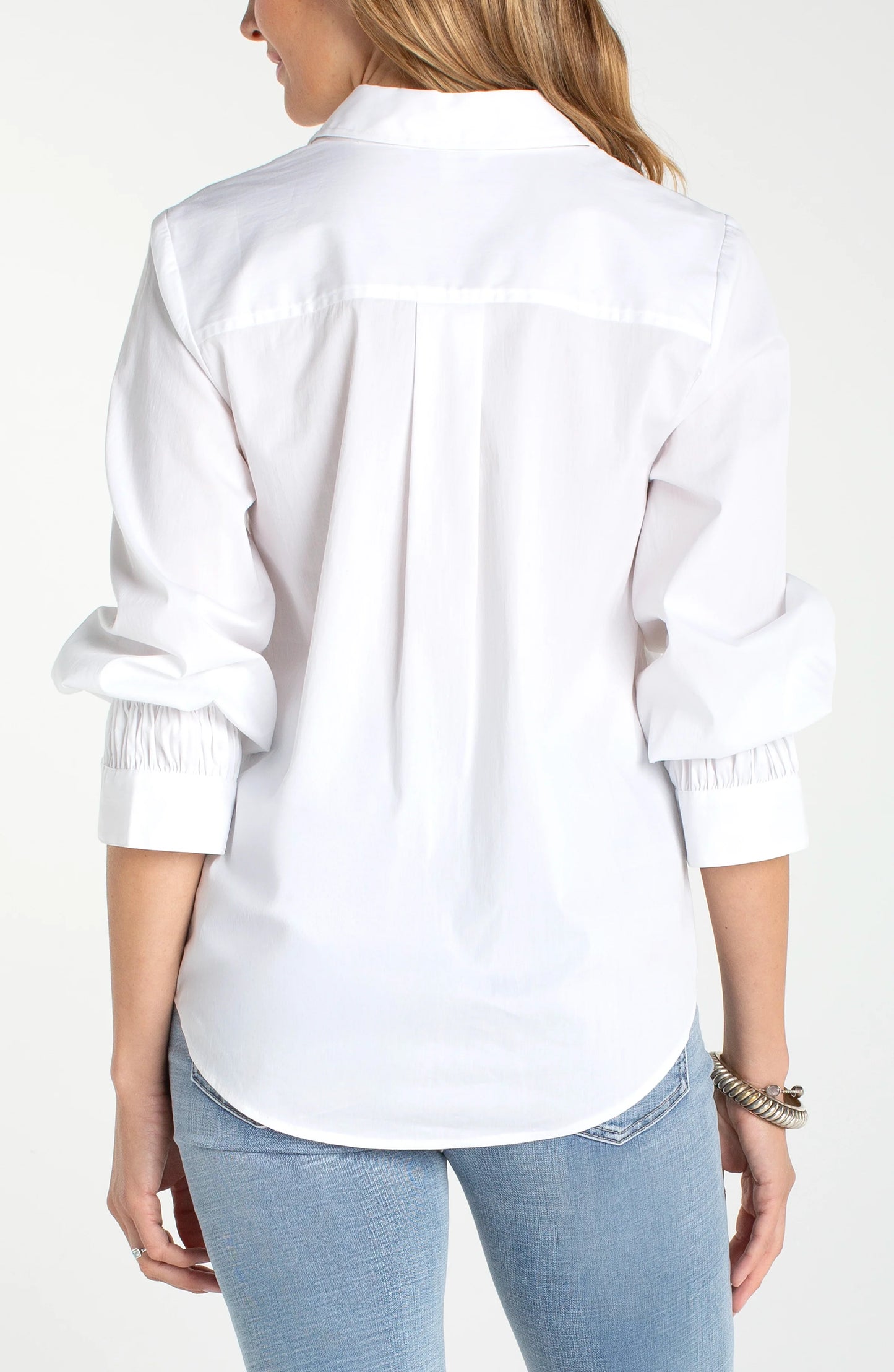 Liverpool/ The Adjustable Sleeve Woven Top