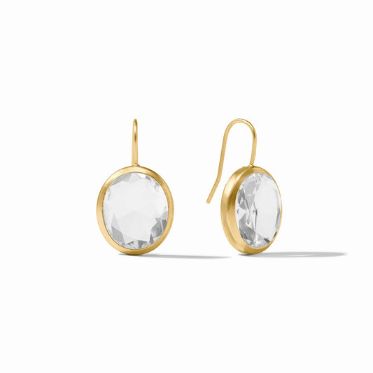 Julie Vos/ Laguna Stone Earring/ Clear Crystal