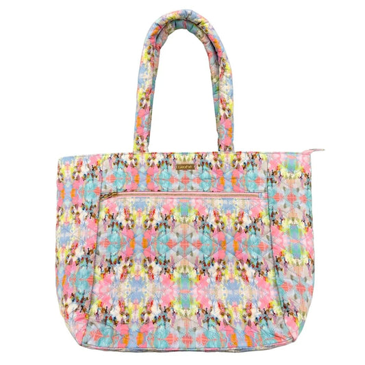 Laura Park/ Quilted Tote Bag/ Brooks Avenue