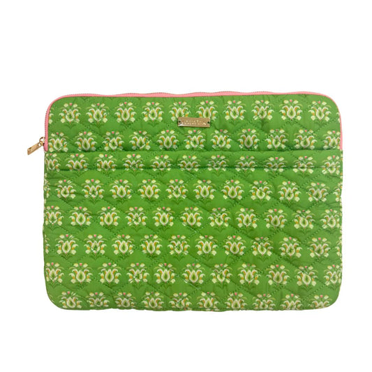 Laura Park/ Quilted Laptop Case/ Rosemary Meadow