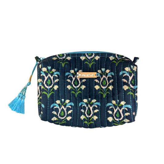 Laura Park/ Signature Small Cosmetic Bag/ Rosemary Indigo