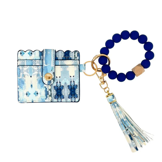 Laura Park/ Keychain Wristlet Wallet/ Ocean Breeze