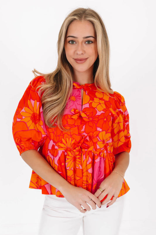 J.Marie/ The Lizzie Tie Top/ FINAL SALE
