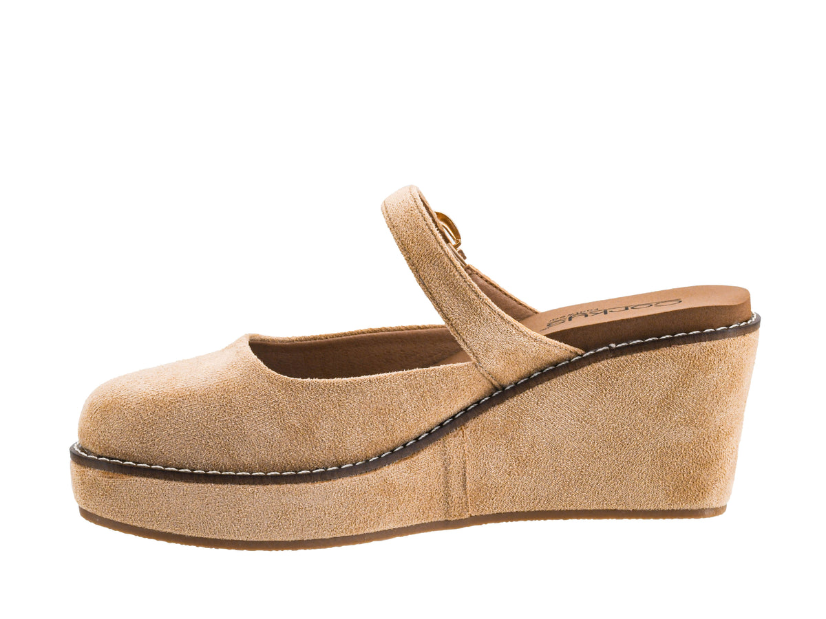 Corkys/ The Me Time Clog/ Camel Faux Suede