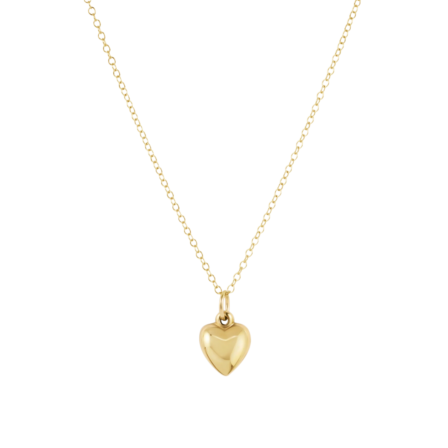ENewton/ 16" Necklace Gold-Love Plush Small Gold Charm