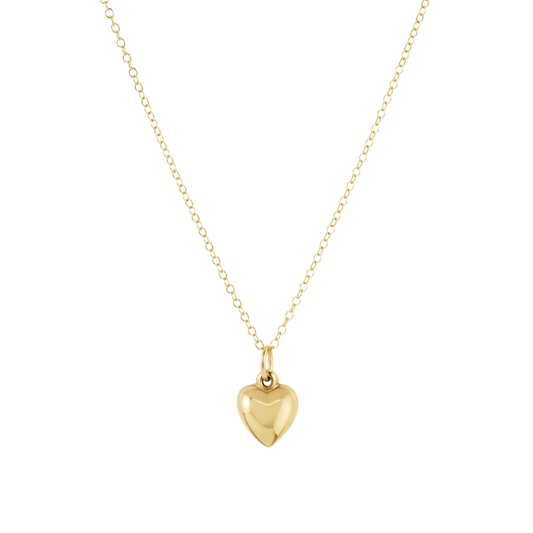 ENewton/ 16" Necklace Gold-Love Plush Small Gold Charm