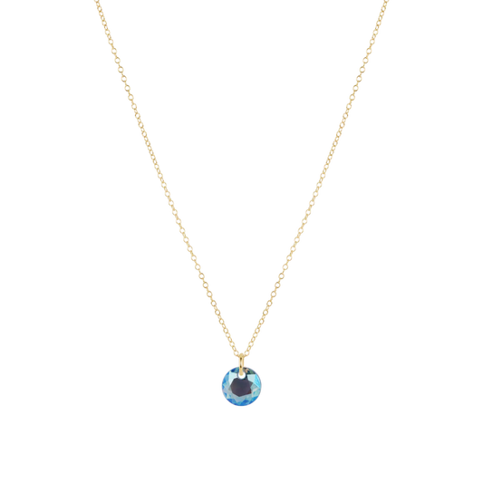 ENewton/ 16" Necklace Gold-Reflection Small Charm-03