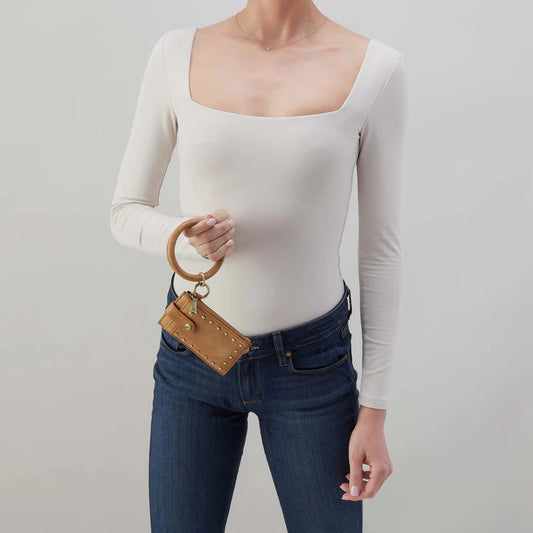 HOBO/ Ring Credit Card Wristlet/ Whiskey