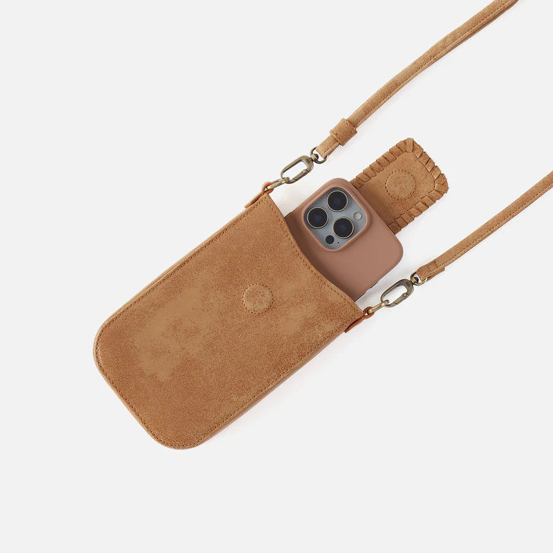 HOBO/ The Expedition Phone Crossbody/ Buffed Leather Whiskey