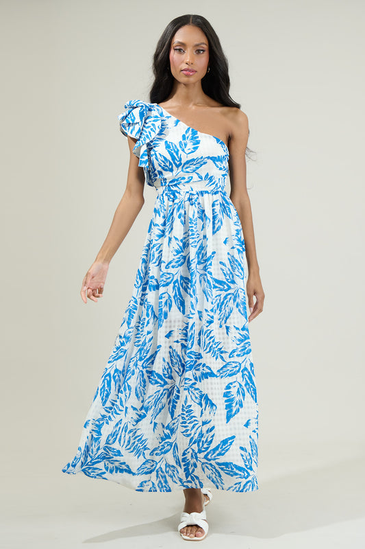 The Polly Ruffle Maxi Dress