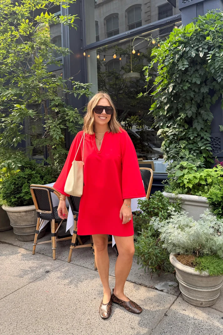 CROSBY/ The Skyler Dress/ Carnelian