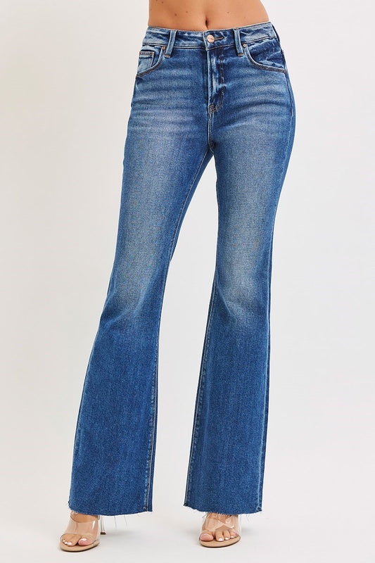 Risen/ The HR Flare Jean w/ Raw Hem