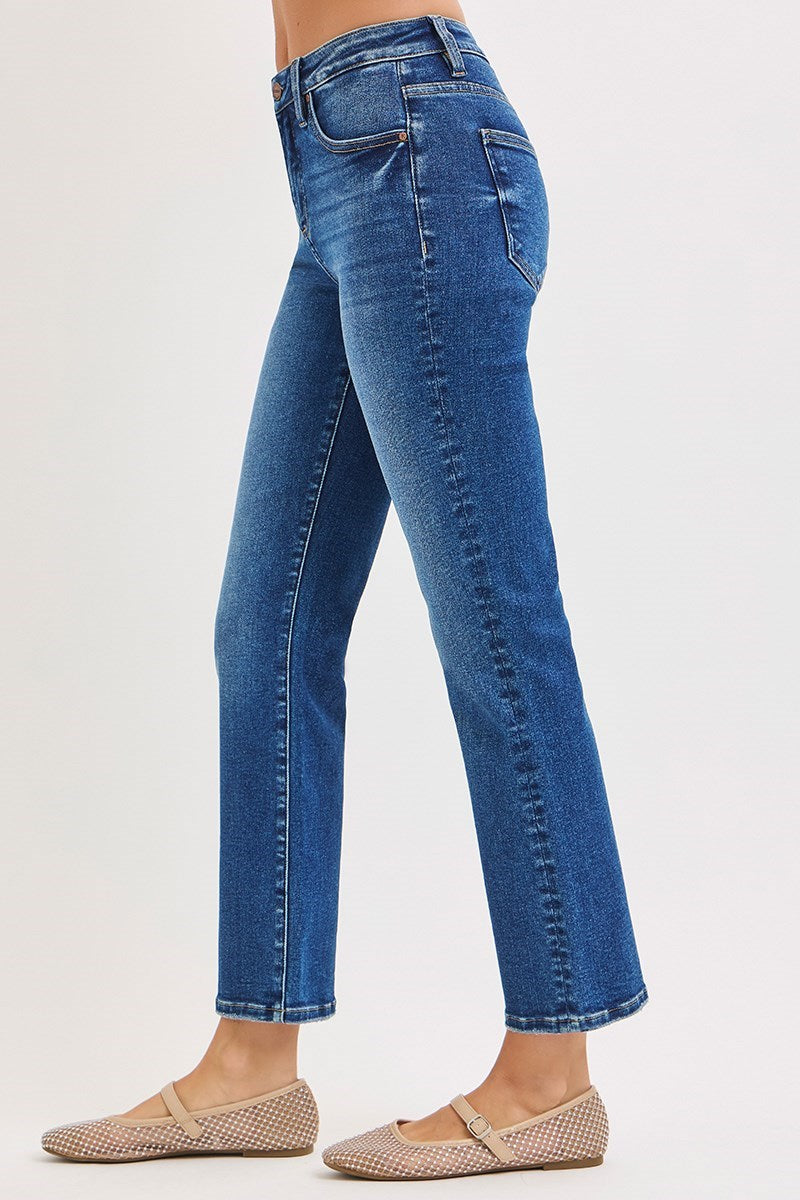 Risen/ TC HR Crop Straight Jean