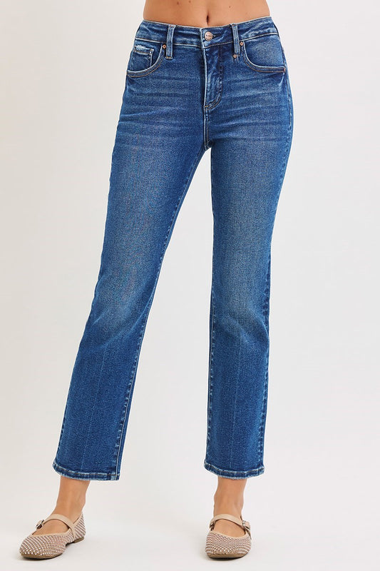 Risen/ TC HR Crop Straight Jean