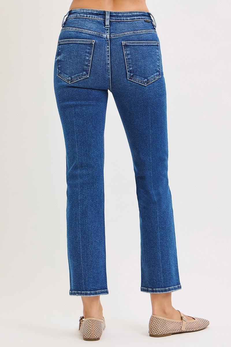 Risen/ TC HR Crop Straight Jean