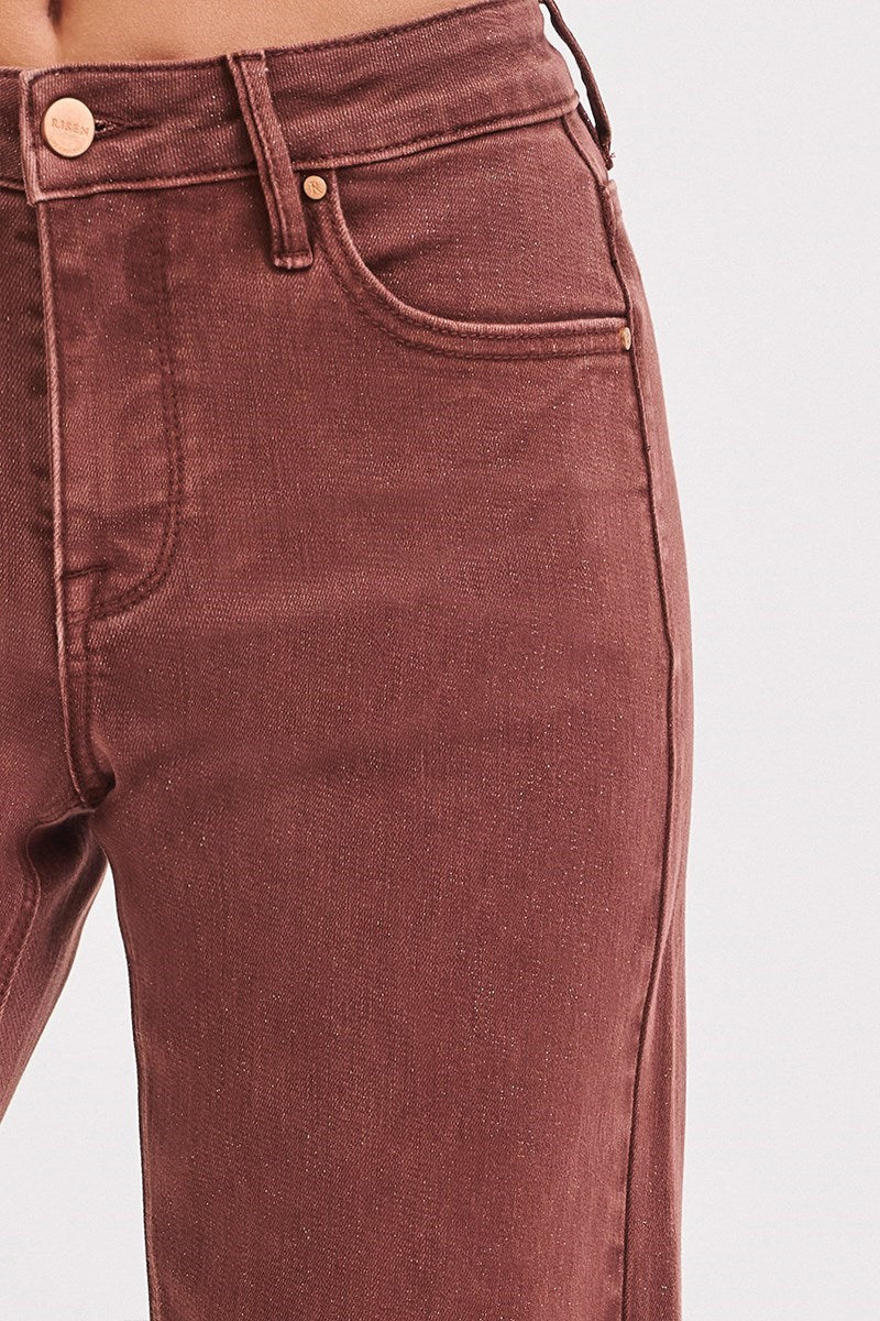 Risen/ MR Ankle Wide/ Lurex Chocolate