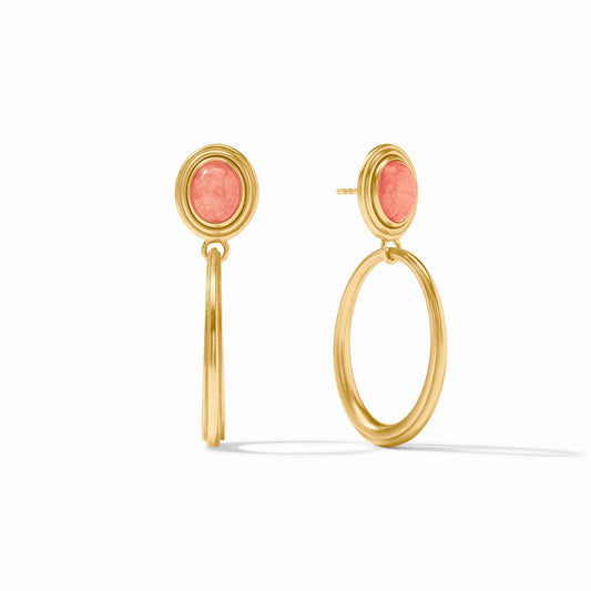 Julie Vos/ Portofino Statement Earring/ Melon Jade