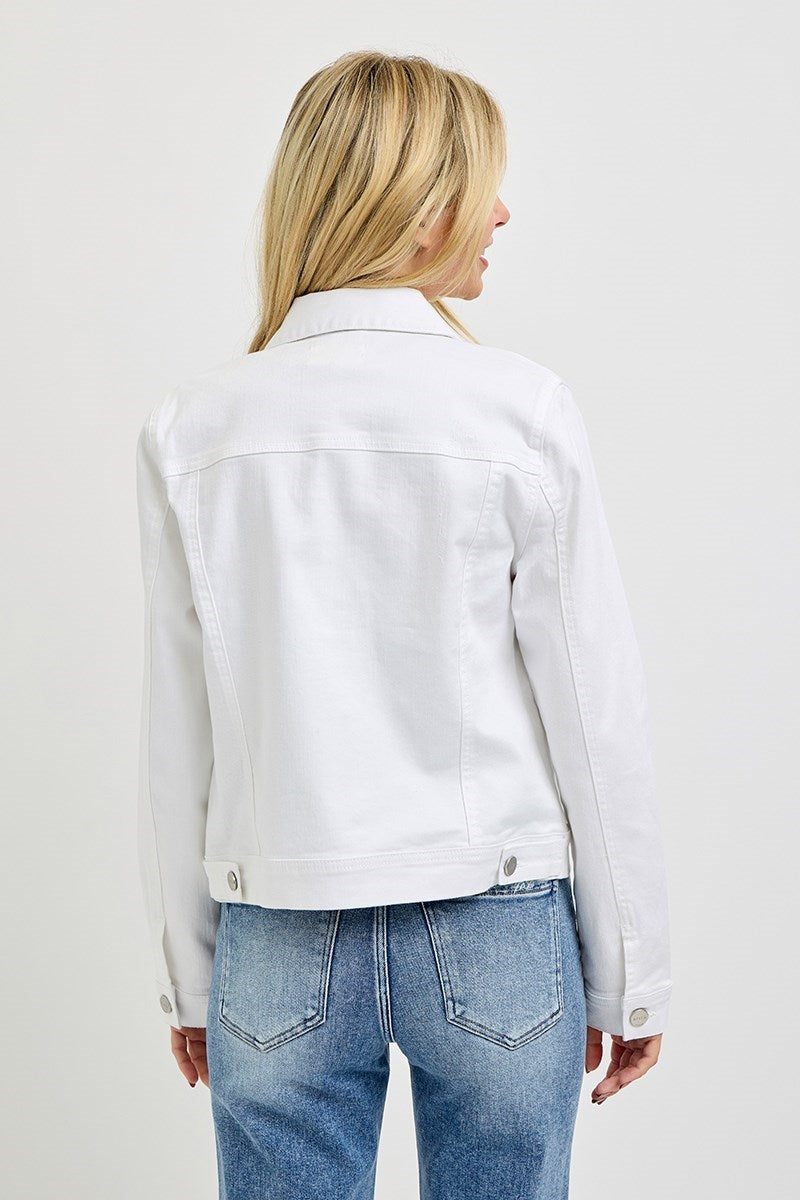 Risen/ Vintage Wash Jacket/ White