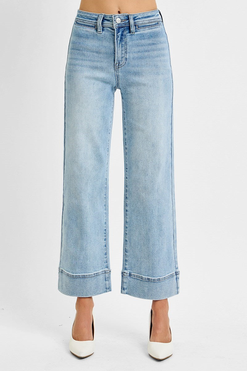 Risen/ HR Crop Wide Jean/ FINAL SALE