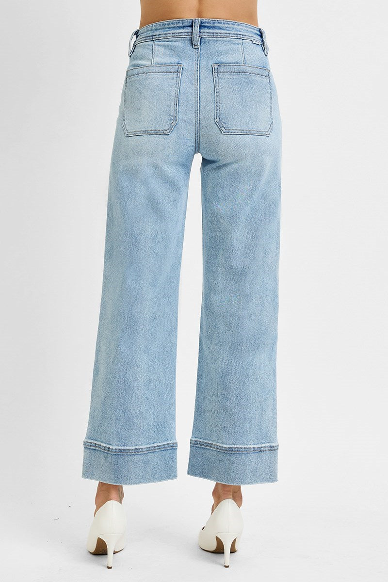 Risen/ HR Crop Wide Jean/ FINAL SALE