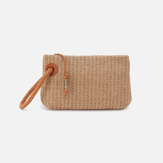 HOBO/ The Daisy Daze Large Wristlet/ Woven Straw