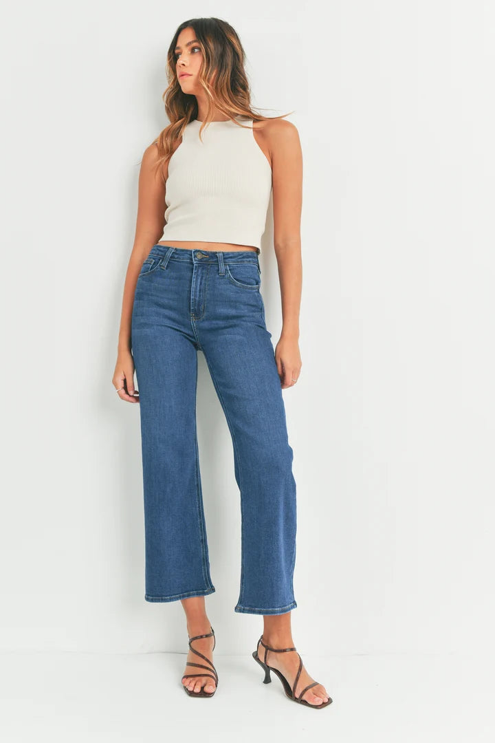 Just Black/ The HR Wide Leg/ Dark Denim