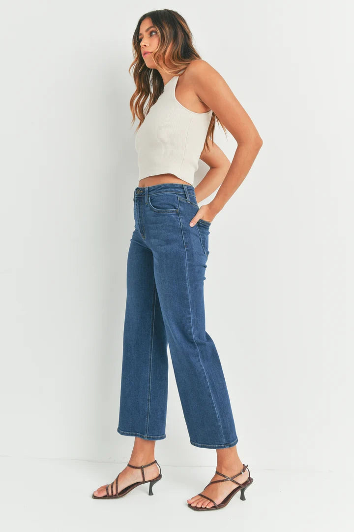Just Black/ The HR Wide Leg/ Dark Denim