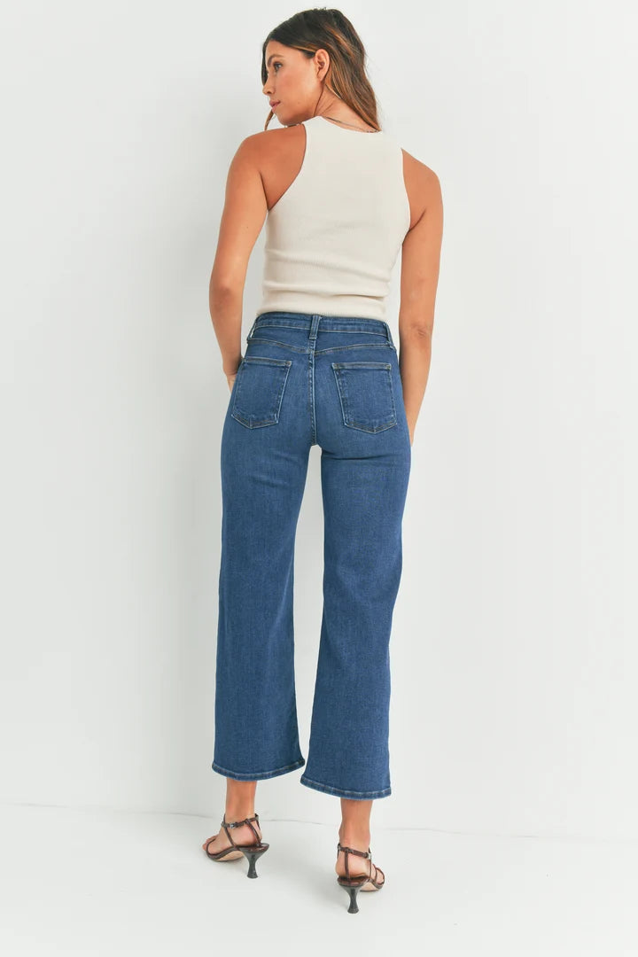 Just Black/ The HR Wide Leg/ Dark Denim