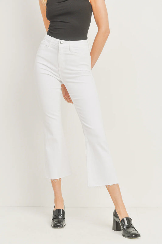 Just Black/ HR Tonal Crop Flare/ Optic White