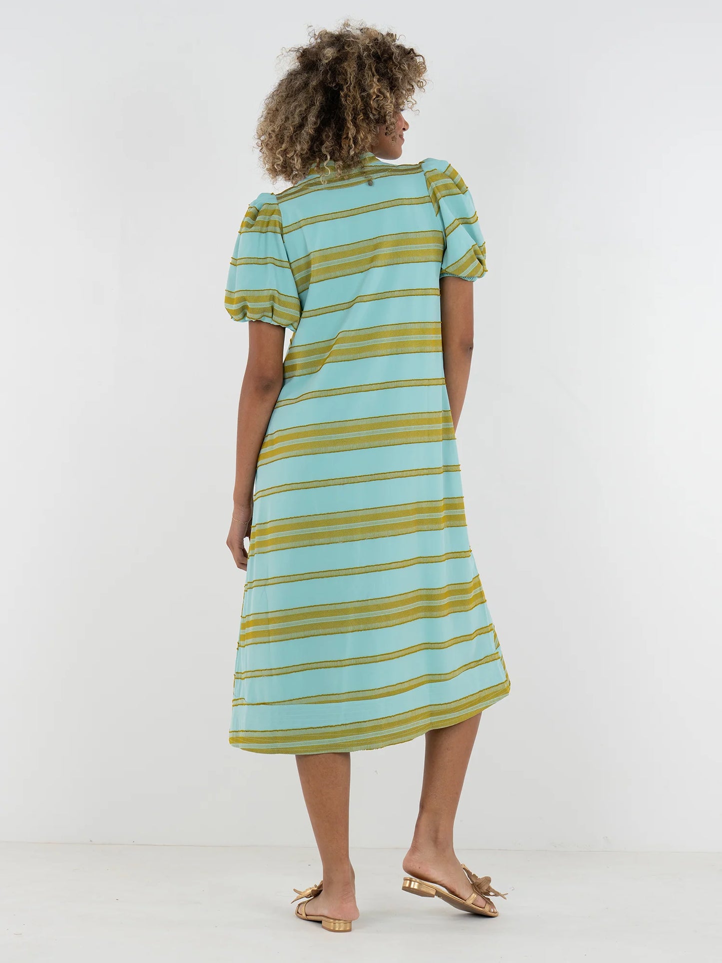 Emily McCarthy/ Hampton Dress/ Fringe Stripe