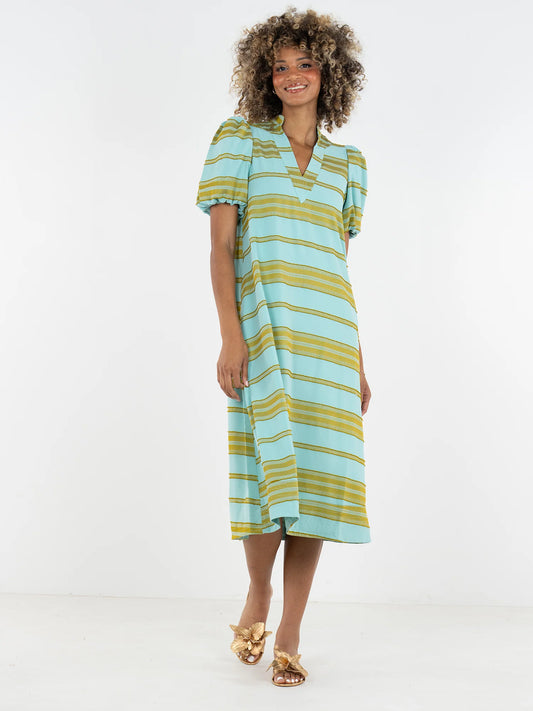 Emily McCarthy/ Hampton Dress/ Fringe Stripe