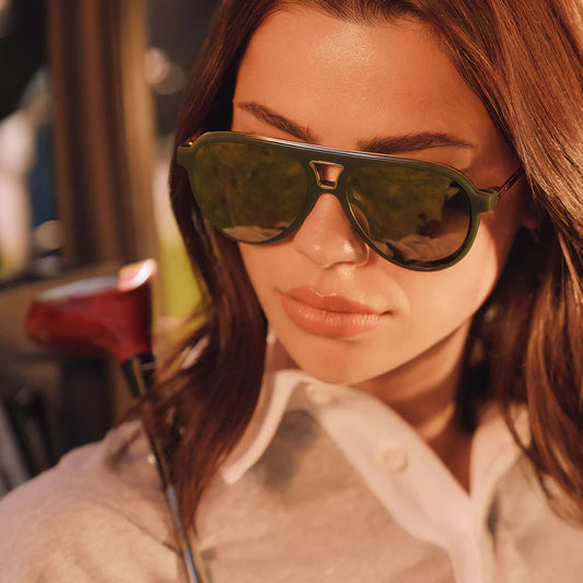 Diff/ Tosca III Sunglasses/ Fairway Green Aloe
