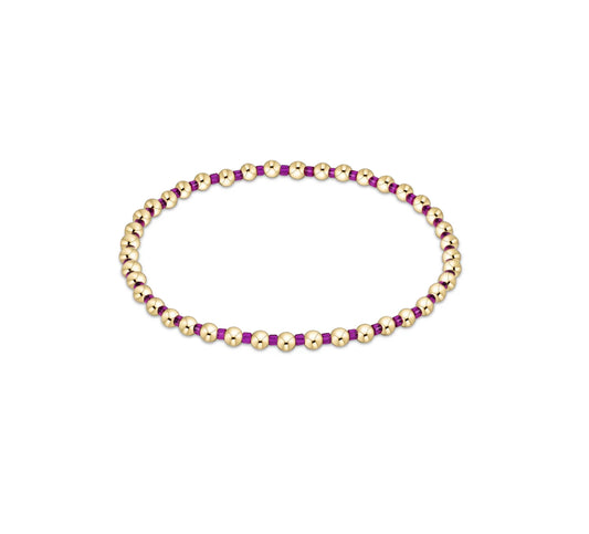 ENewton/ Hope Grateful Bracelet- Fuchsia