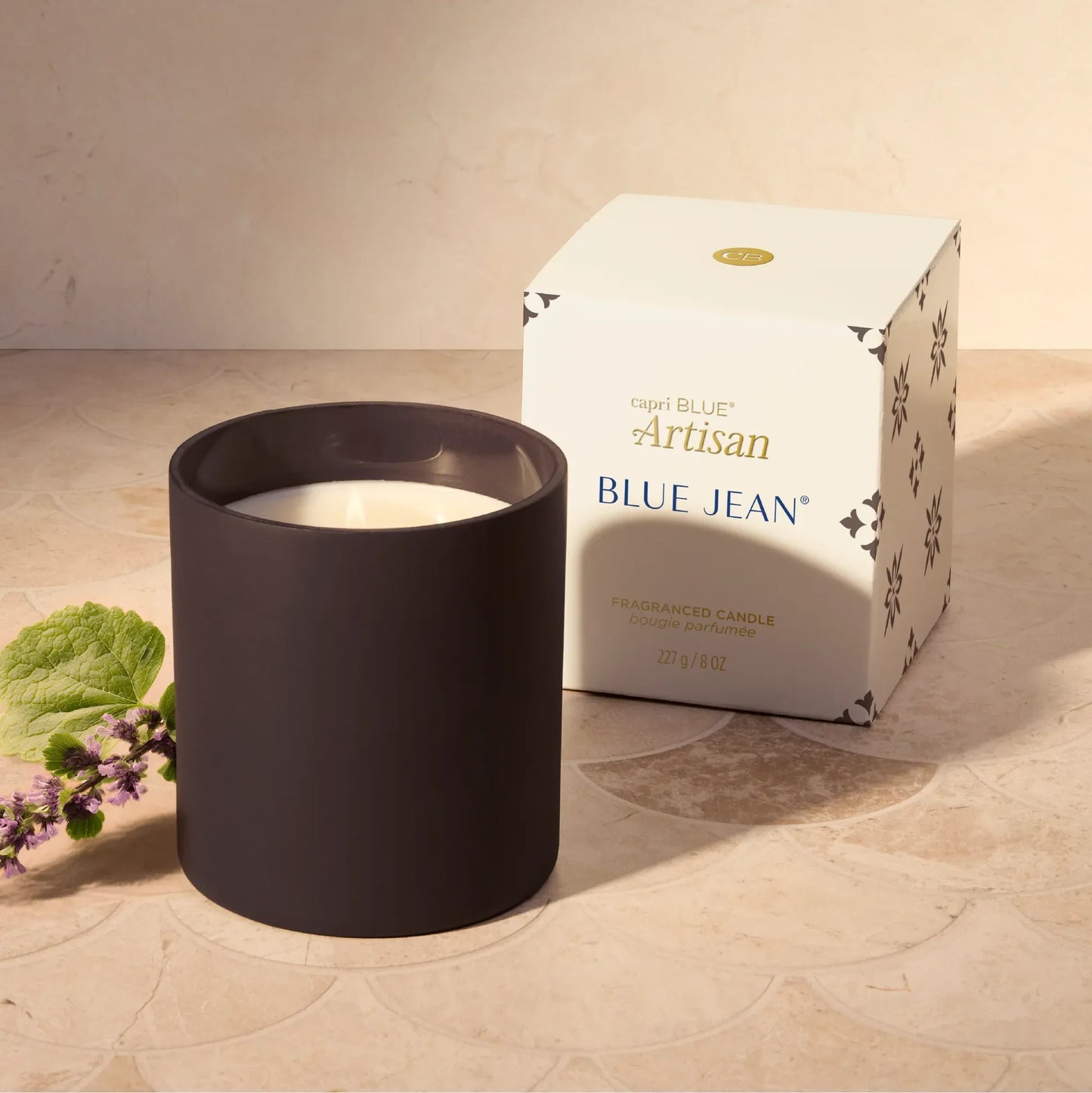 Capri Blue/ Artisan Terrazza Velluto Boxed Tumbler/ Blue Jean