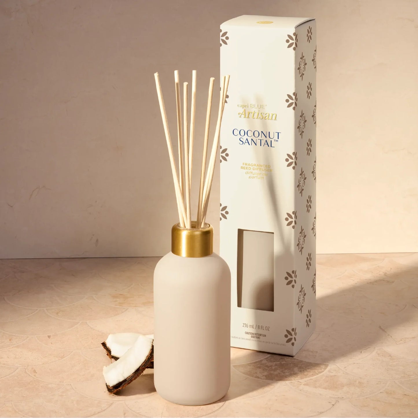 Capri Blue/ Artisan Terrazza Velluto Reed Diffuser/ Coconut Santal