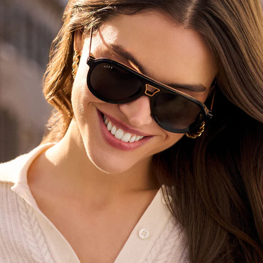 Diff/ Tosca III Sunglasses/ Black + Grey Gradient