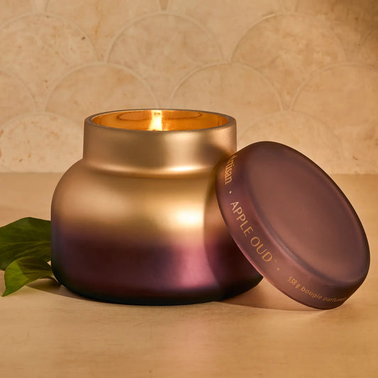Capri Blue/ Artisian Tuscan Radiance Signature Candle/ Apple Oud