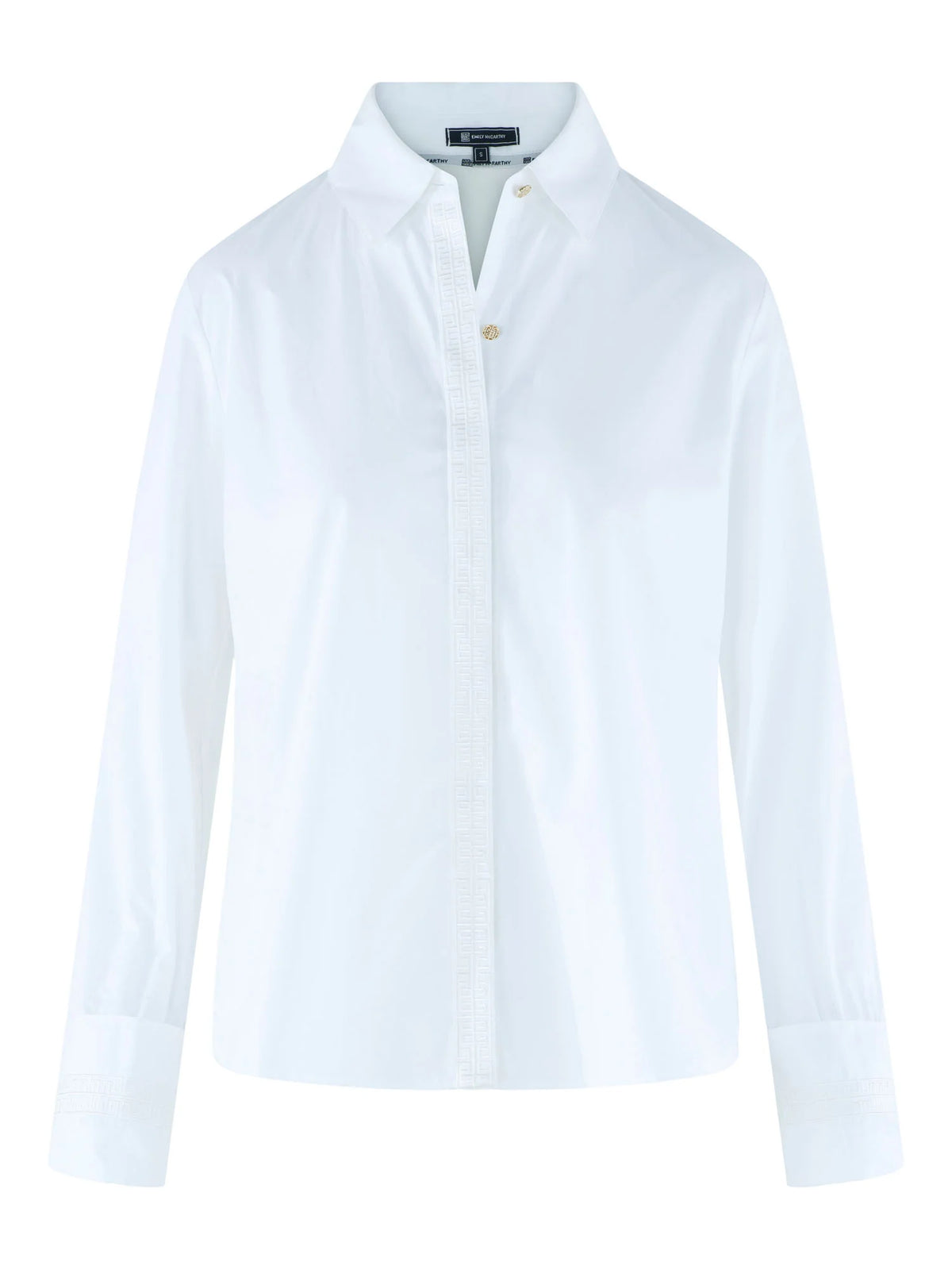 Emily McCarthy/ The Classic Oxford Top/ White