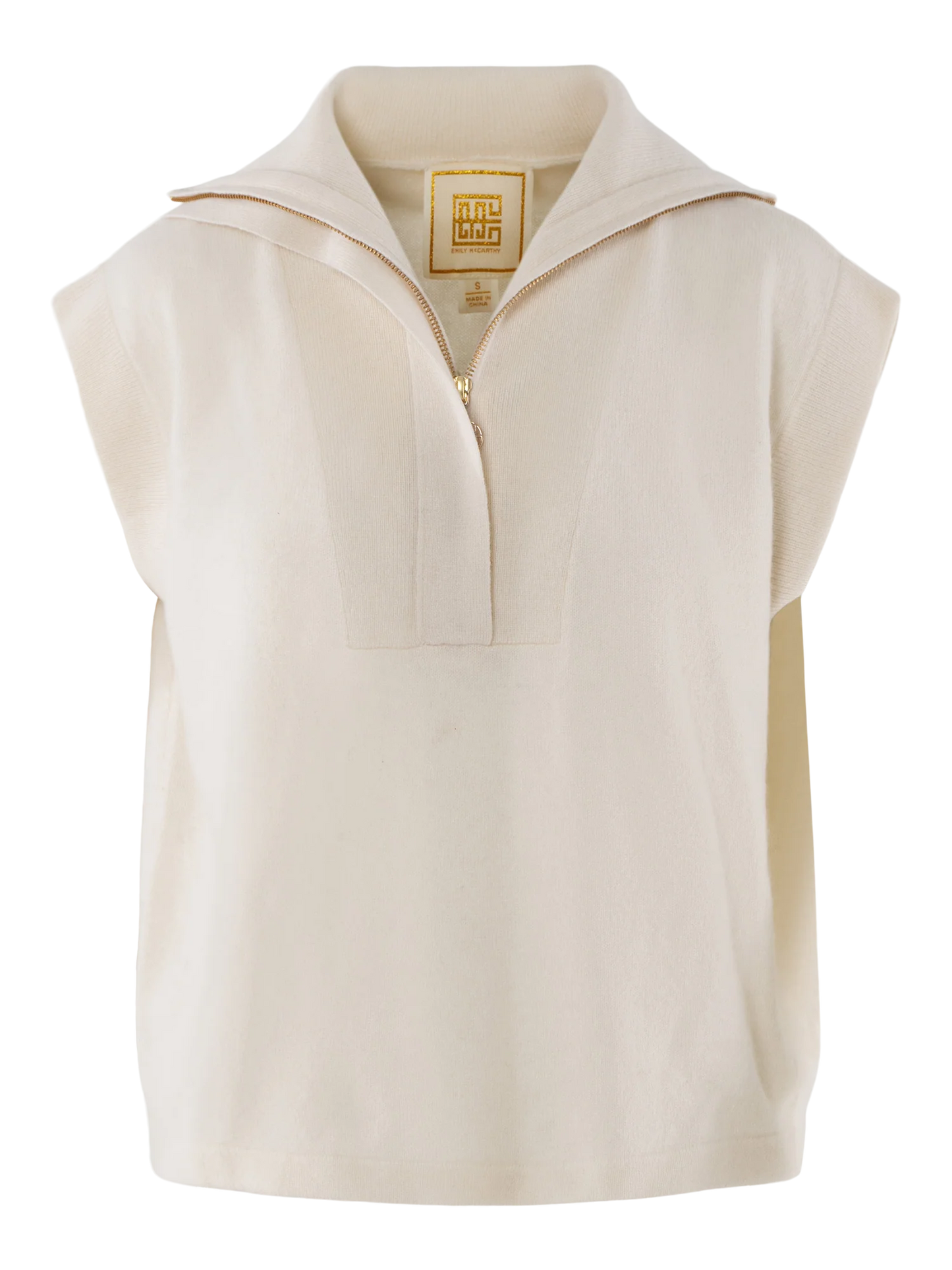 Emily McCarthy/ Poppy Pullover Vest/ Eggnog