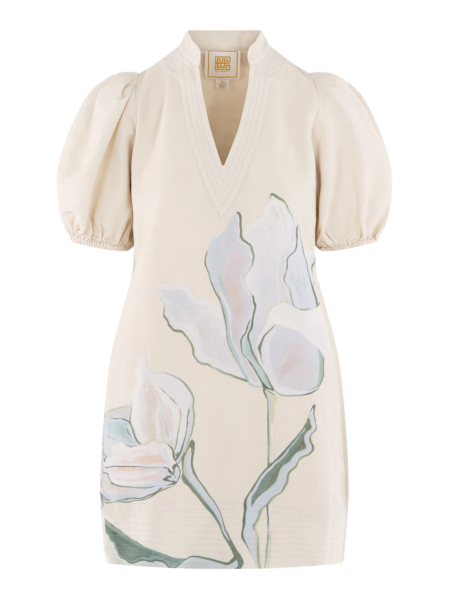 Emily McCarthy/ The Hampton Mini Dress/ Lavender Fields