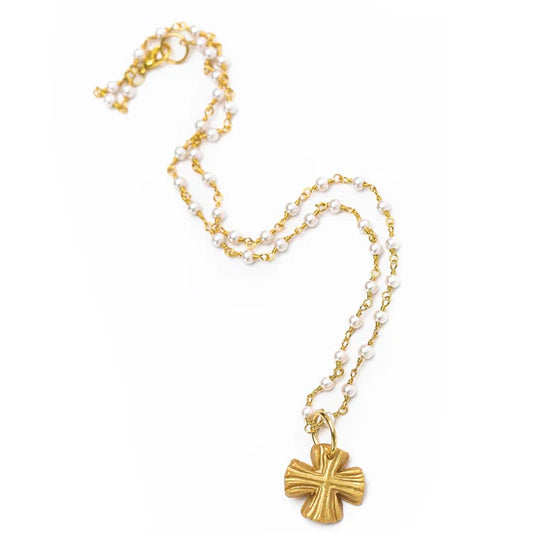 Hidden Truth Jewelry/ Pearl Chain + Julia Cross