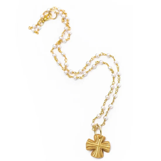 Hidden Truth Jewelry/ The Pearl Chain Necklace + Julia Cross