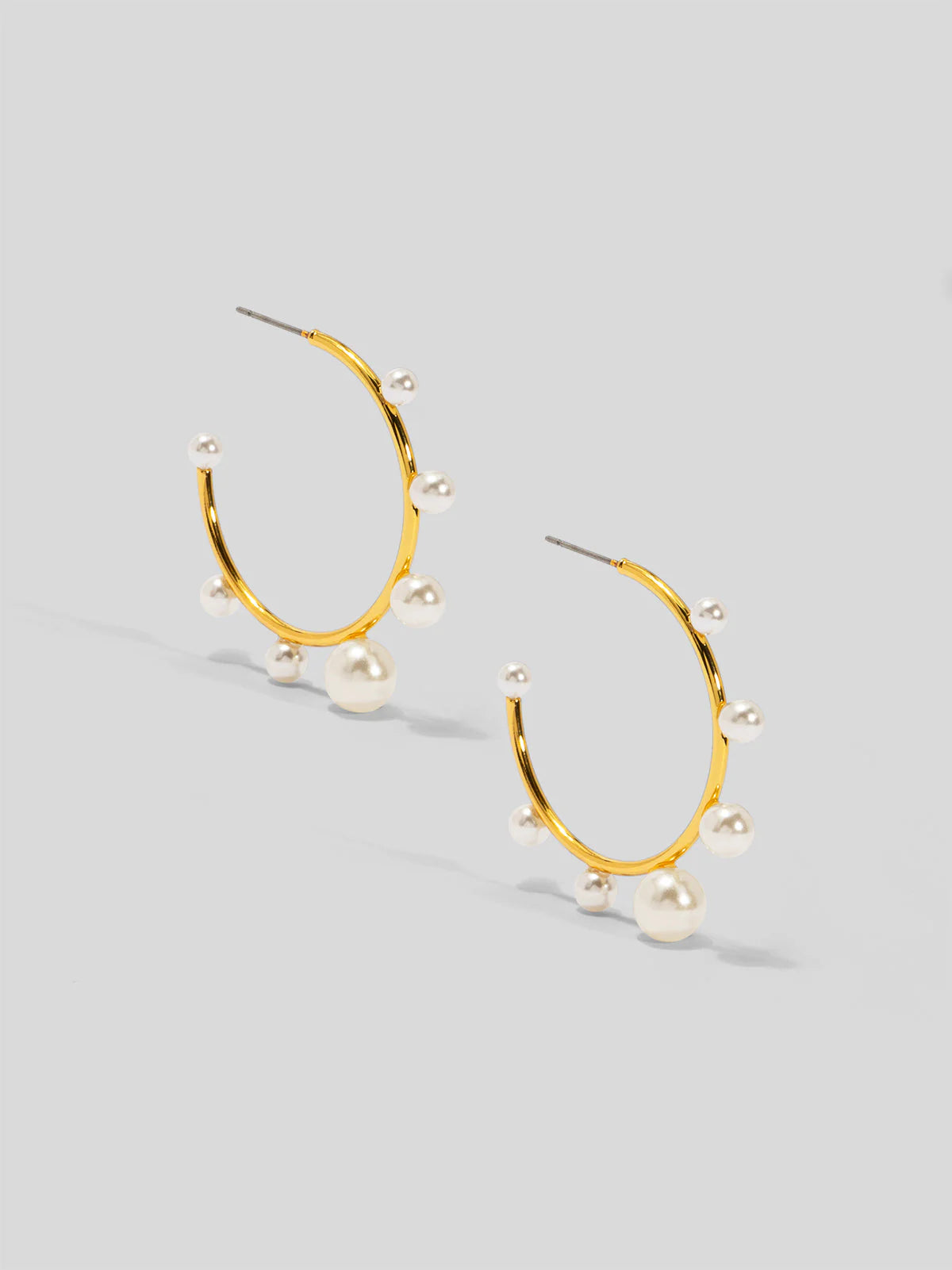 The Small Decorative Pearl Hoop