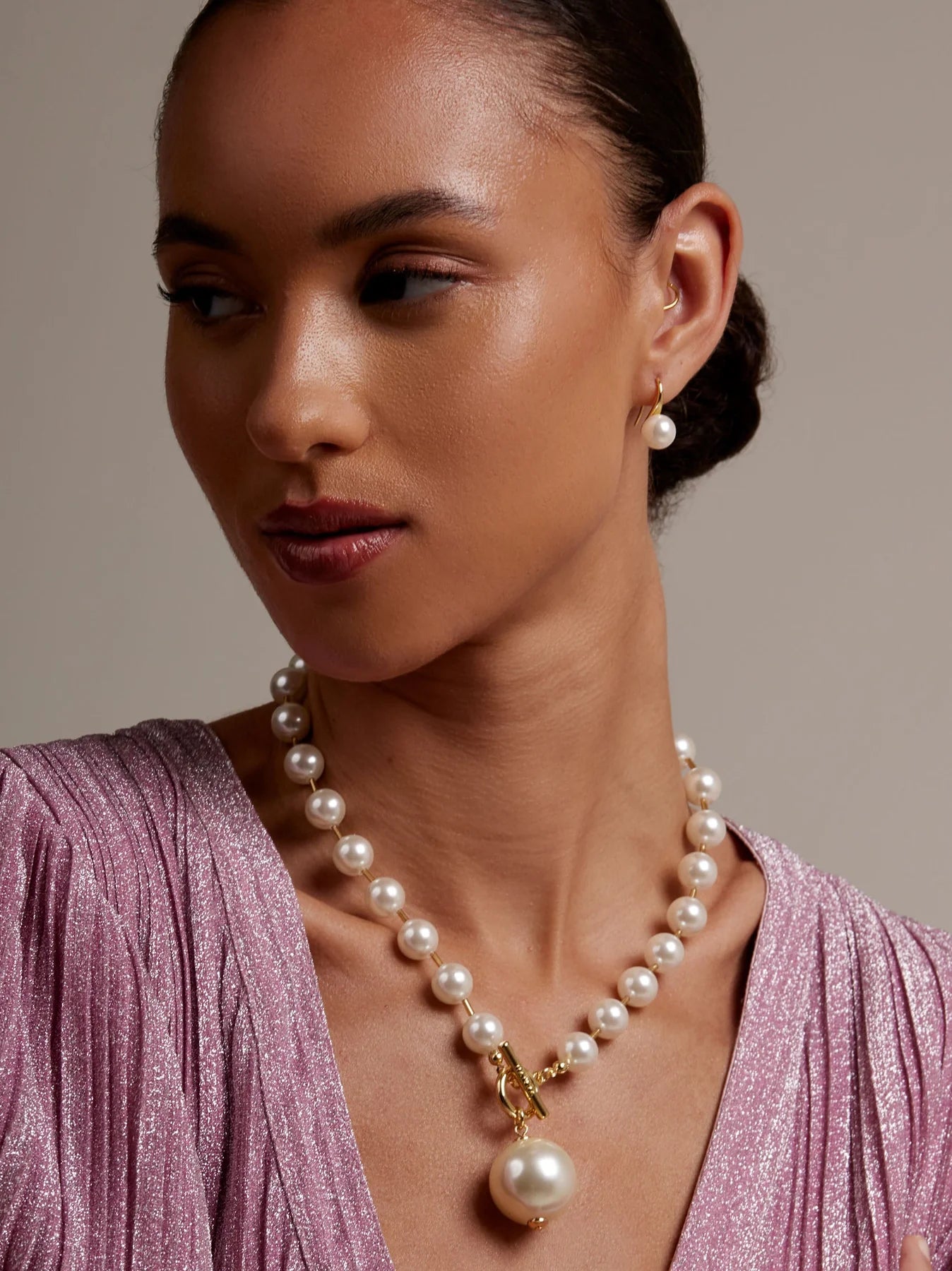 The Pearl Beaded Drop Earring