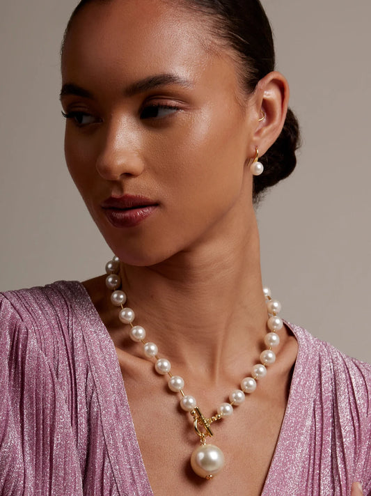The Pearl Beaded Drop Earring